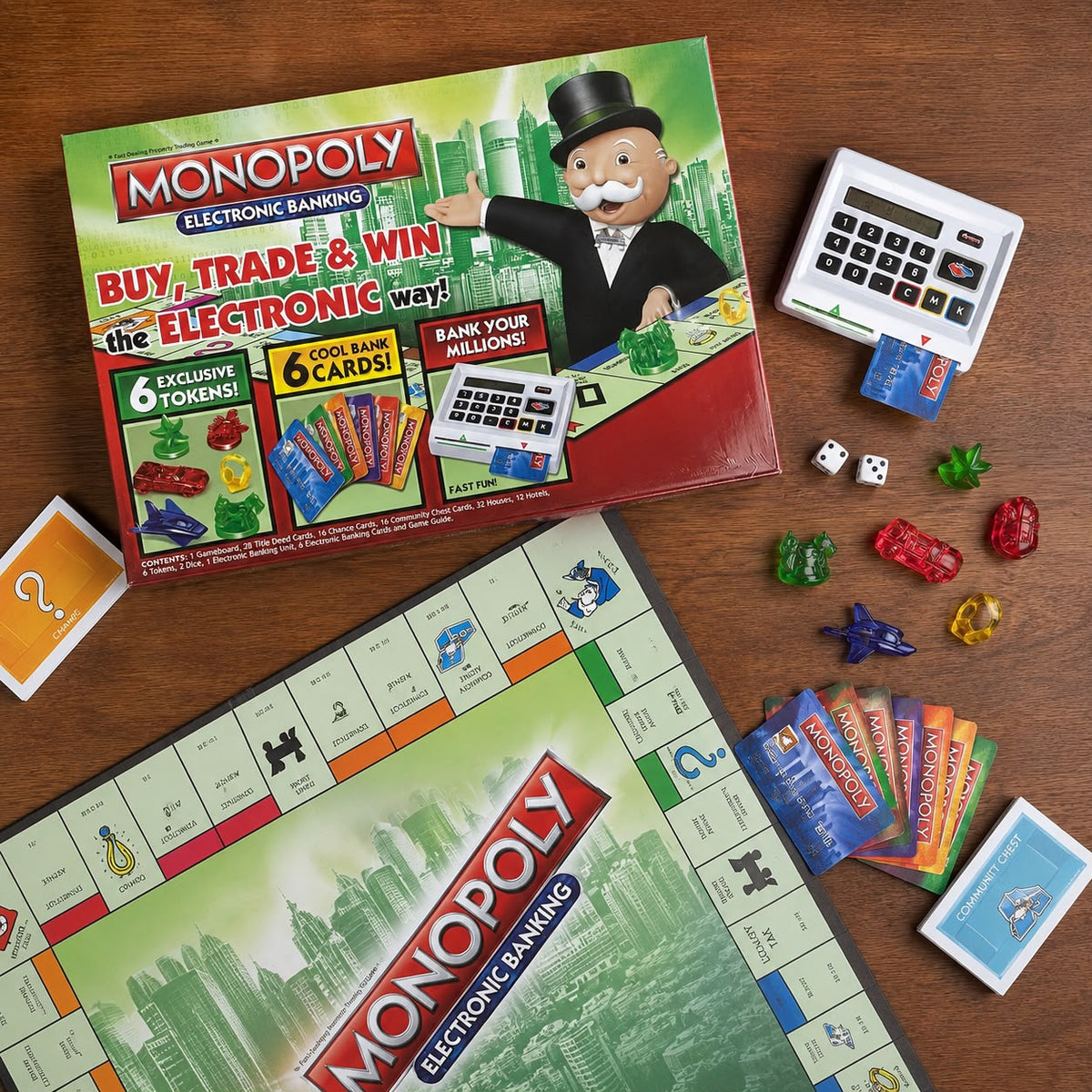 Monopoly Ultimate Banking Board Game – Electronic Banking Edition with Card Swiping Machine