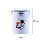 Stainless Steel Kids Lunch/Soup Cup Thermos with Spoon and Straw for travel - 530 ml