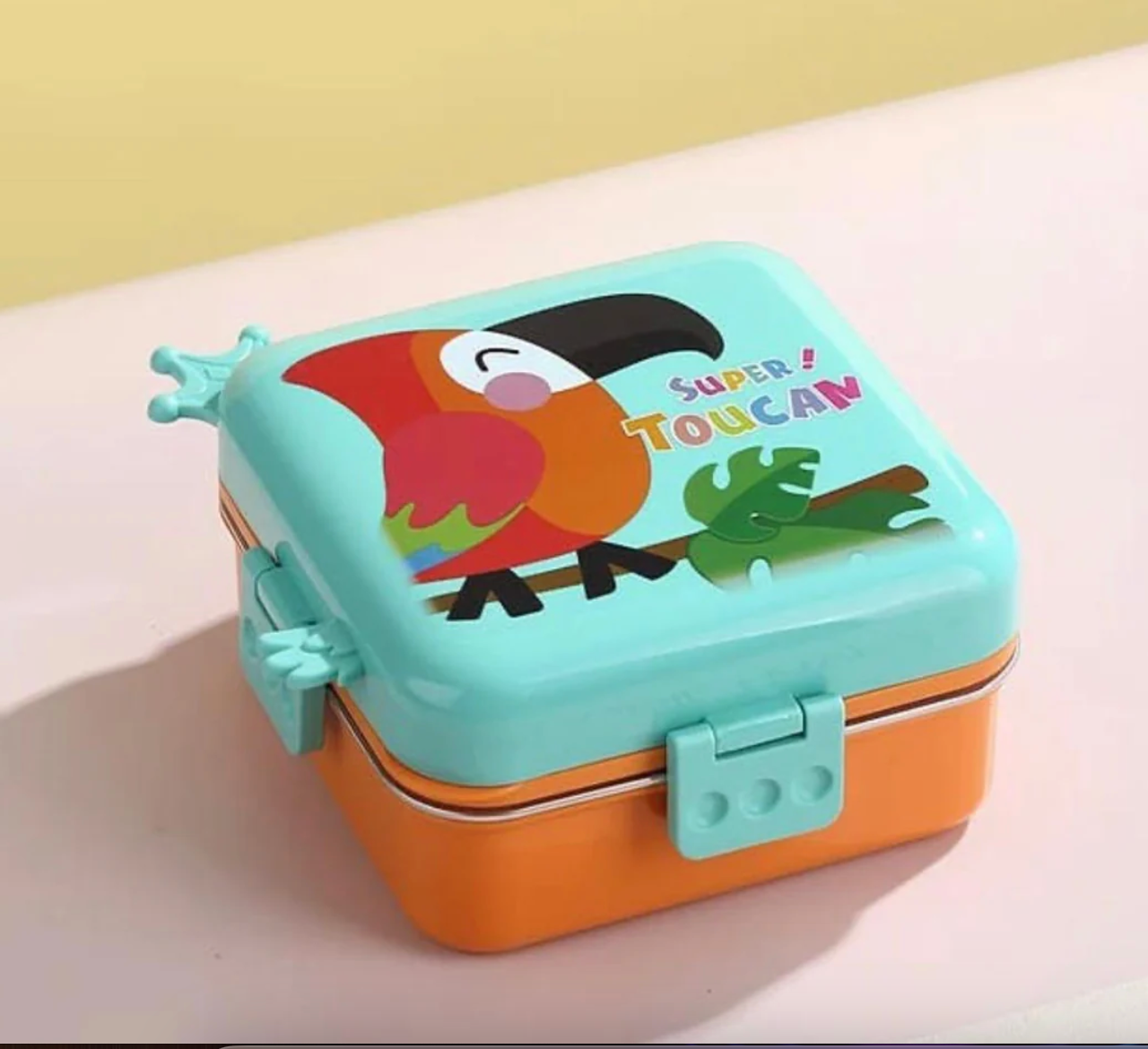 Trendy Bento 3 compartment Double Layer Super Birdie leakproof 3 Containers Lunch Box  (1120 ml)