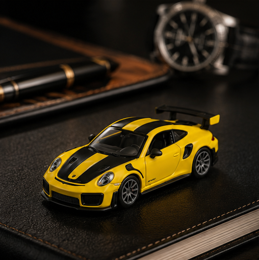 Official Bburago Porsche 911 GT2 RS - 1:64 Diecast Scale Model