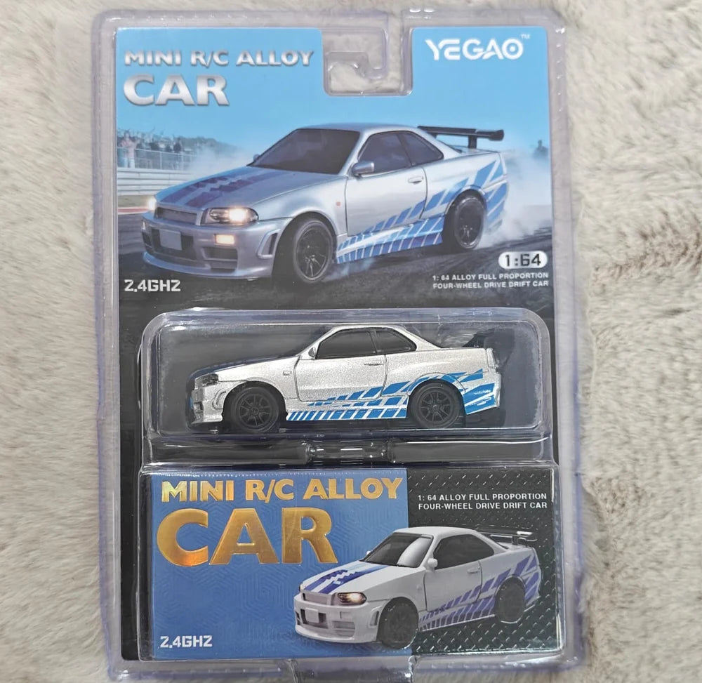 Yegao Mini RC Car 2.4GHZ, 1:64 Scale, Full Proportion Four-wheel Drive Drift Car