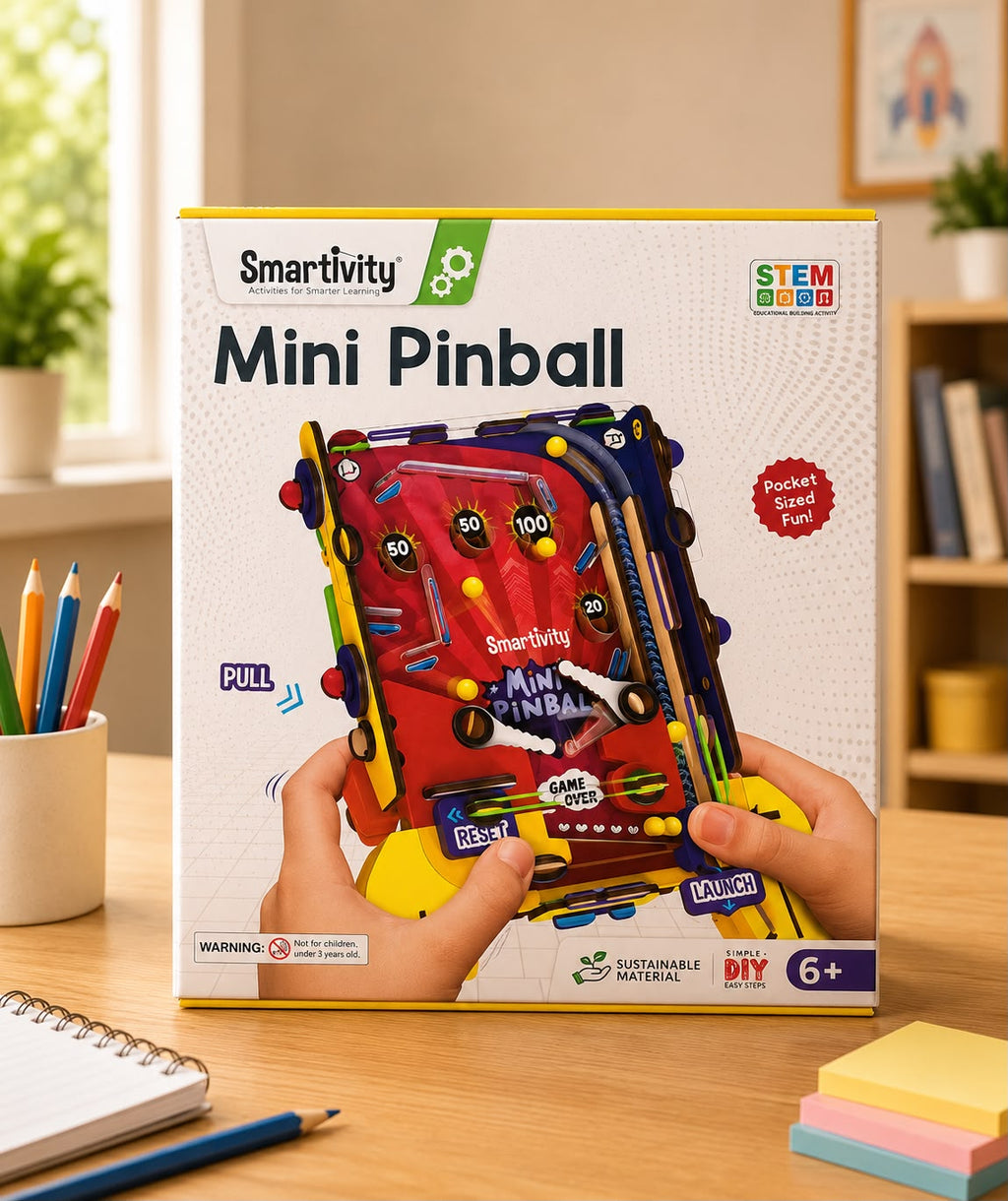 Hand - Held Mini Pinball Game | 6 - 14 years | Screen Free Play