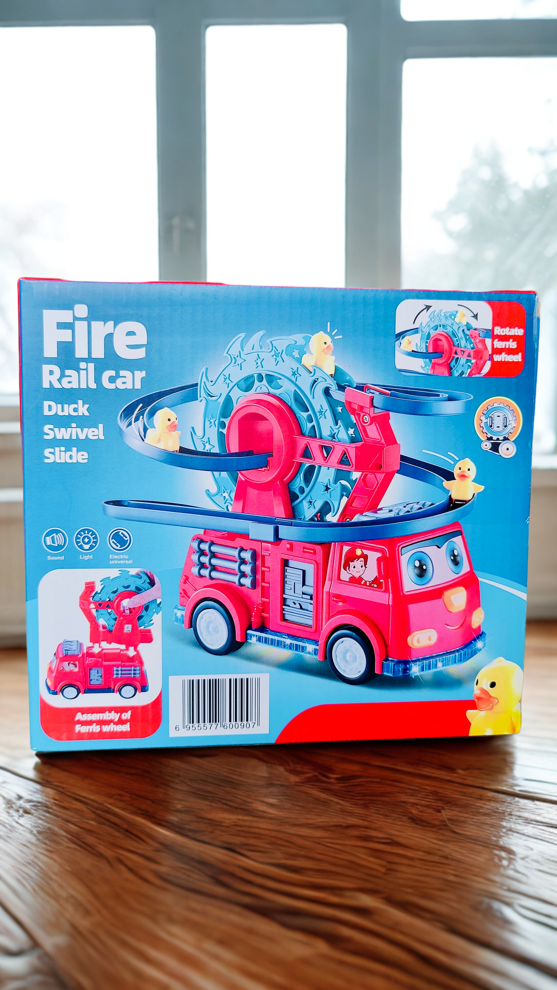 The Fire Car and Duck Swivel Slide