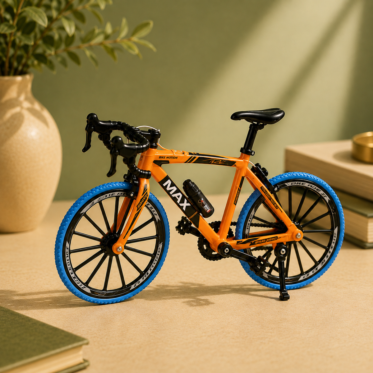 Premium 1:8 Scale Die-Cast Bicycle Toy With Realistic Design, Movable Pedals and Sturdy Metal Construction